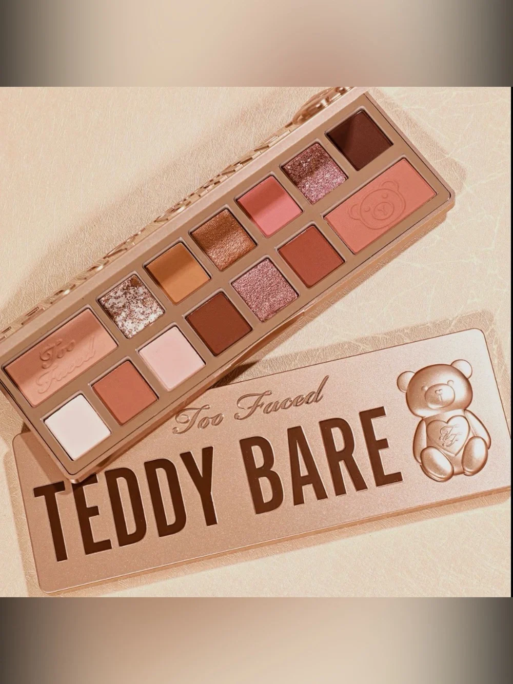 Too Faced Teddy Bare Eyeshadow Palette - Rose Gold & Brown Neutrals